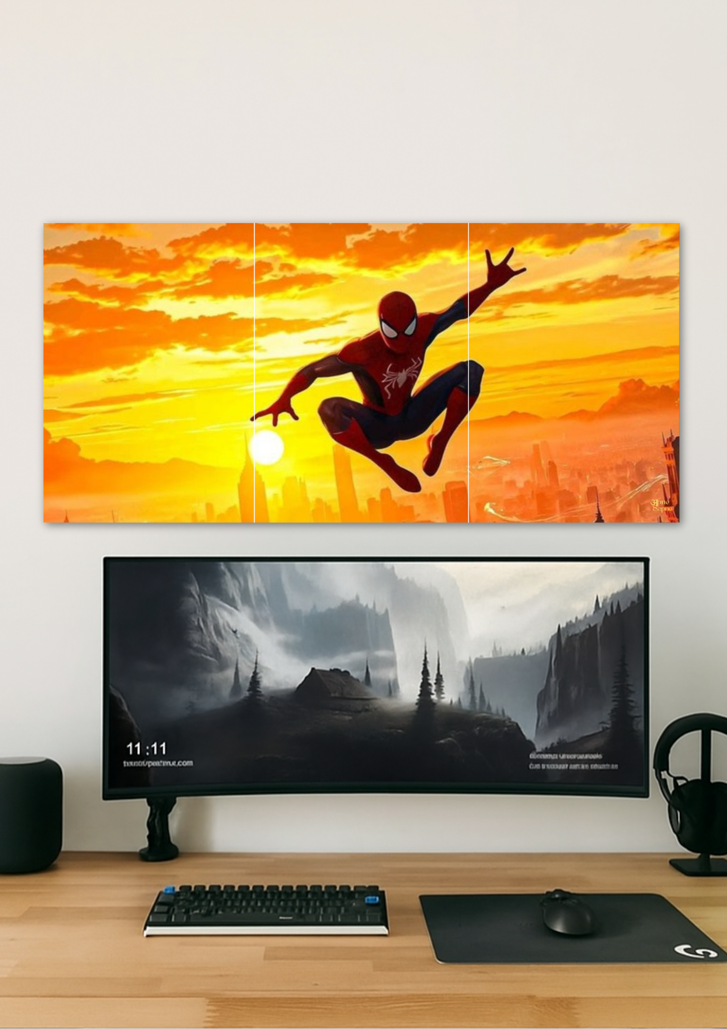 Spider Man // Split poster // a4 and a3