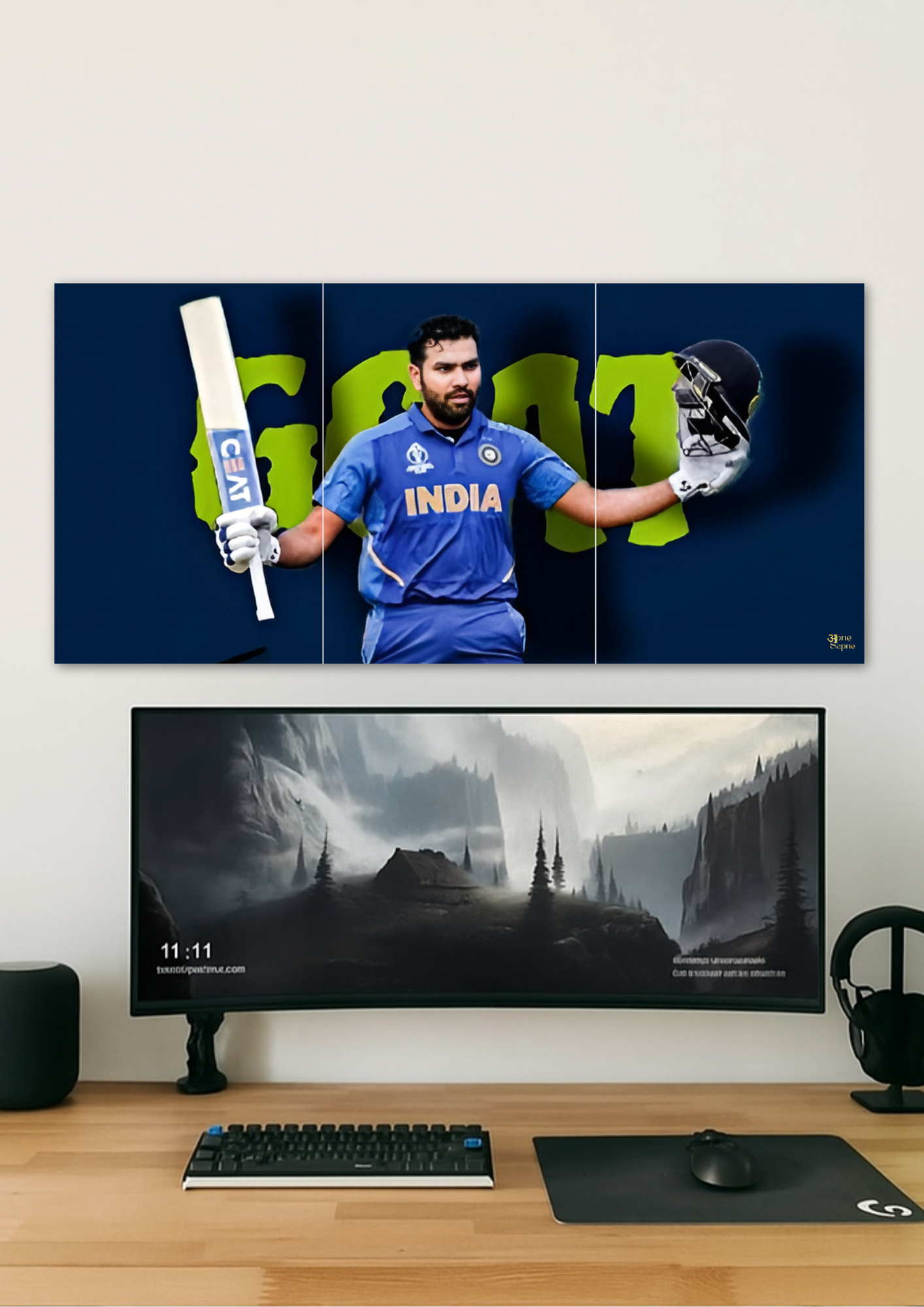 Rohit Sharma // split poster // a4 and a3