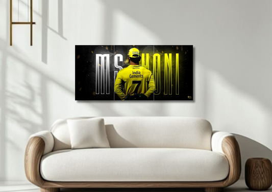 MS Dhoni // split poster // a4 and a3
