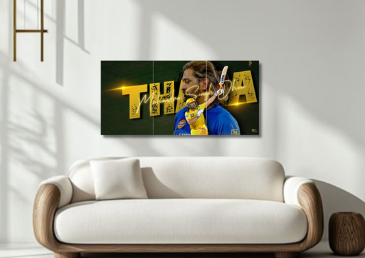 Thala = MS Dhoni // split poster // a4 and a3