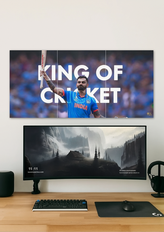 King Of Cricket // split poster // a4 and a3