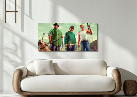 GTAV // split poster // a4 and a3