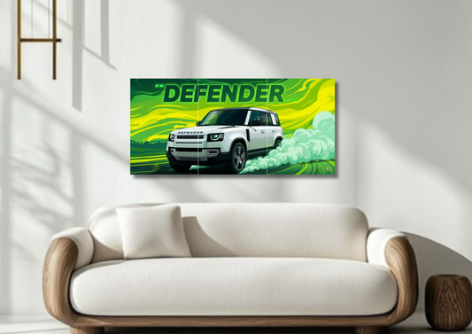 Defender // split poster // a4 and a3