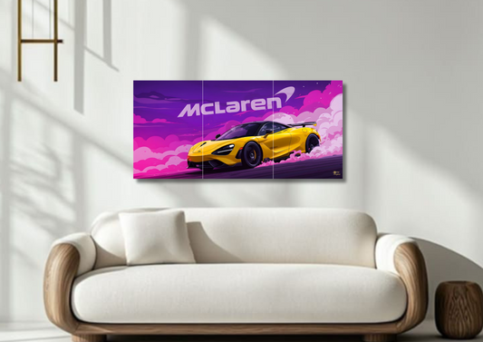 Mclaren // split poster // a4 and a3