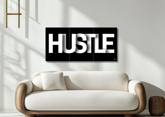 Hustle // split poster // a4 and a3