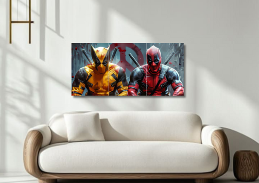 Deadpool Duo // Split Poster // A4 & A3