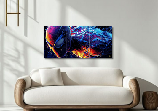 Neon Spidey // Split Poster // A4 & A3