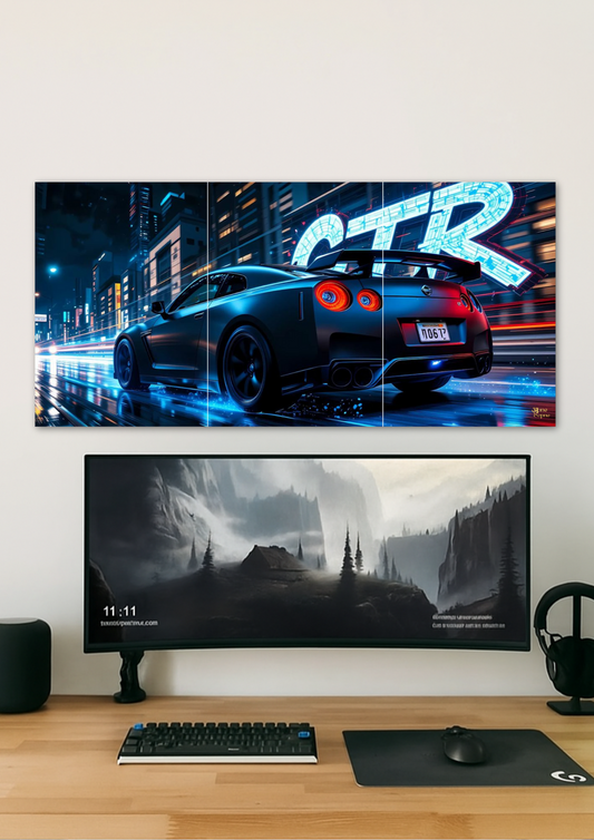GTR Night // Split Poster // A4 & A3