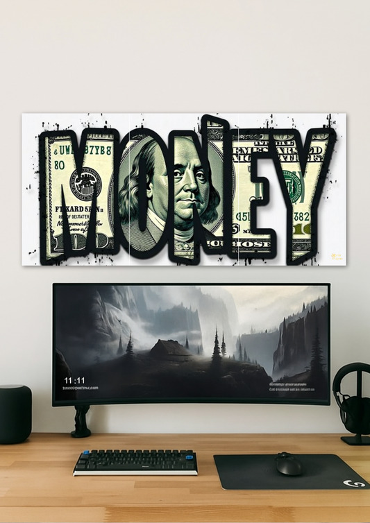 Money Poster // split poster // A4 and A3