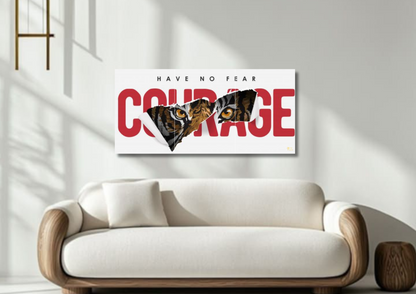 Courage Poster // split poster // A4 and A3