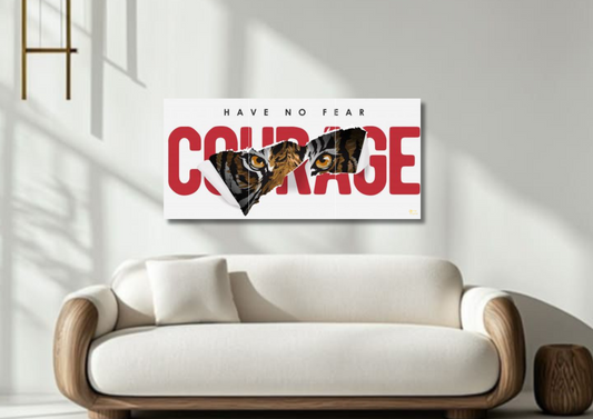 Courage Poster // split poster // A4 and A3