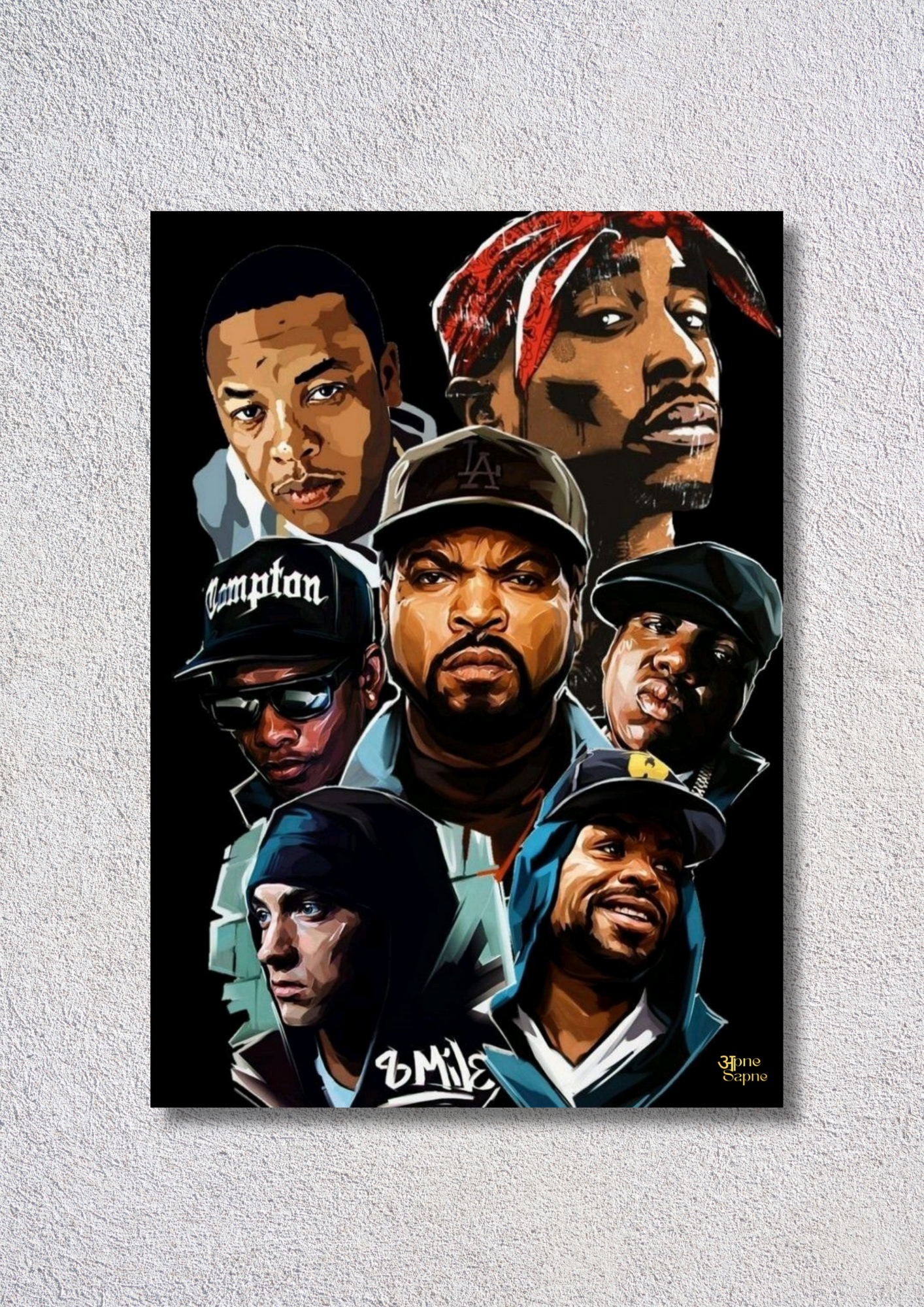Legendary Hip Hop Rappers // poster // a4 and a3