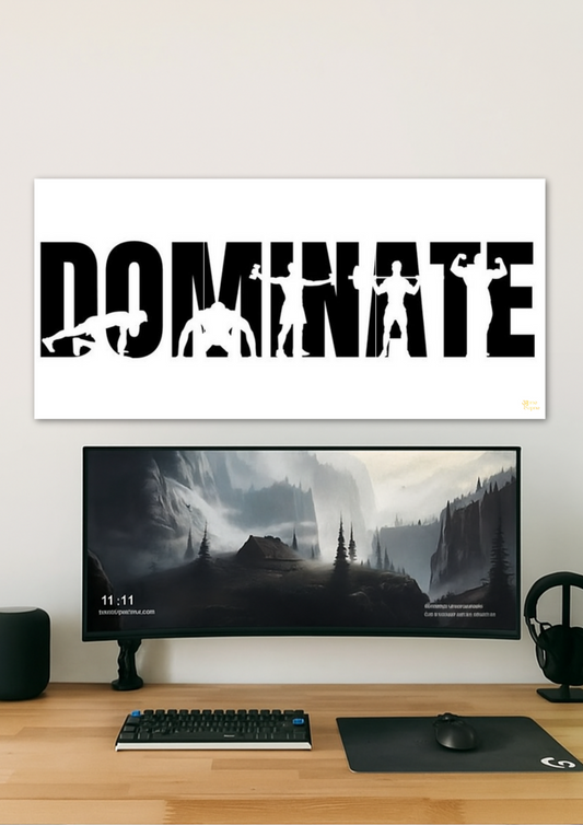 Dominate Poster // split poster // A4 and A3