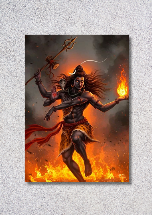 Mahakal Angry // poster // a4 and a3