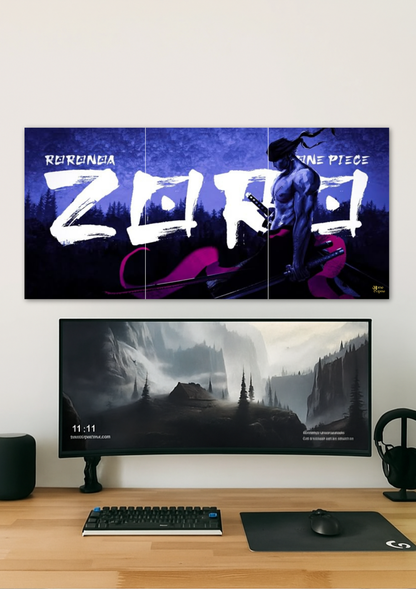 Zoro Poster // split poster // A4 and A3