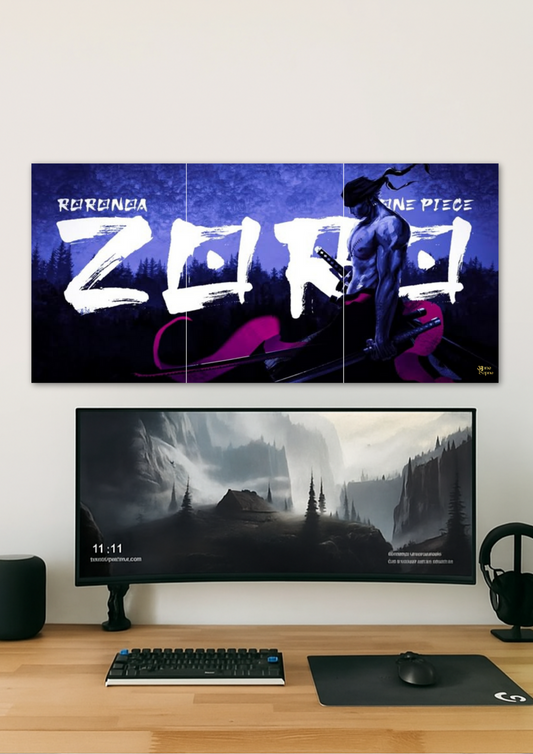 Zoro Poster // split poster // A4 and A3