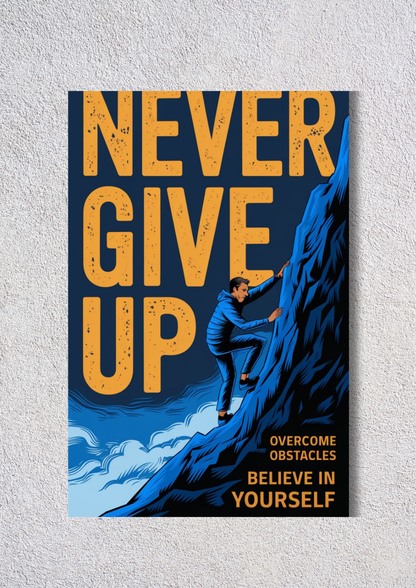 Never Give Up // poster // a4 and a3