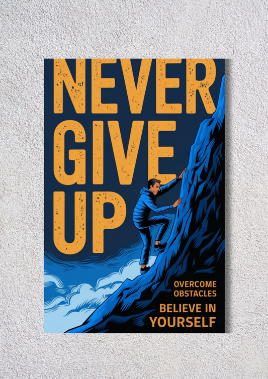 Never Give Up // poster // a4 and a3
