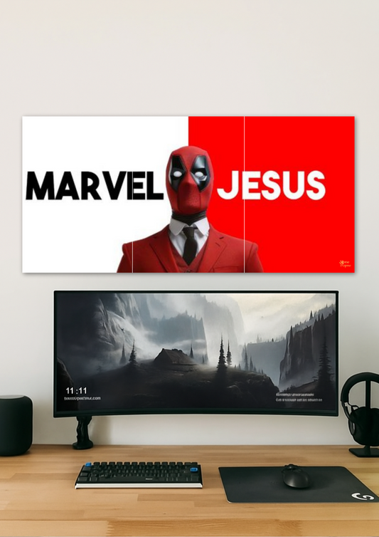 Marvel Jesus Poster // split poster // A4 and A3