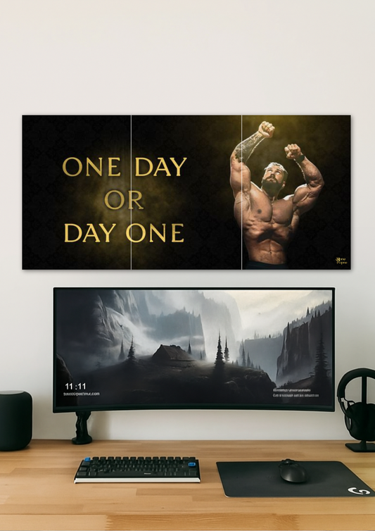 One Day Poster // split poster // A4 and A3
