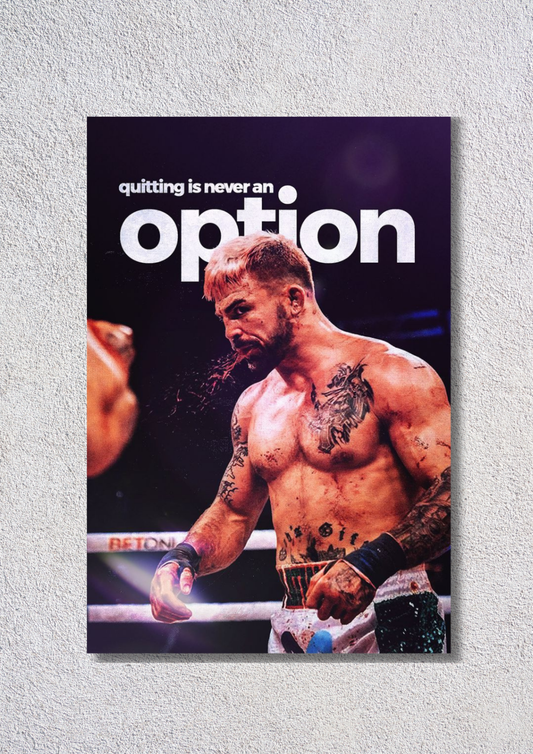 Quitting Is Never An Option // poster // a4 and a3