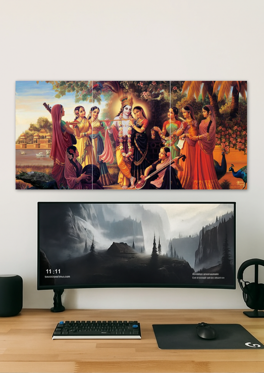 Radha Krishna Poster // split poster // A4 and A3