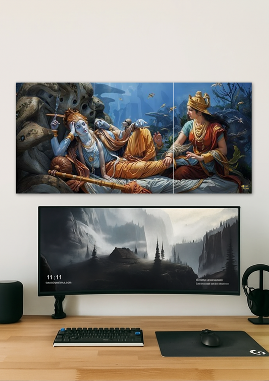 Lord Krishna // split poster // a4 and a3