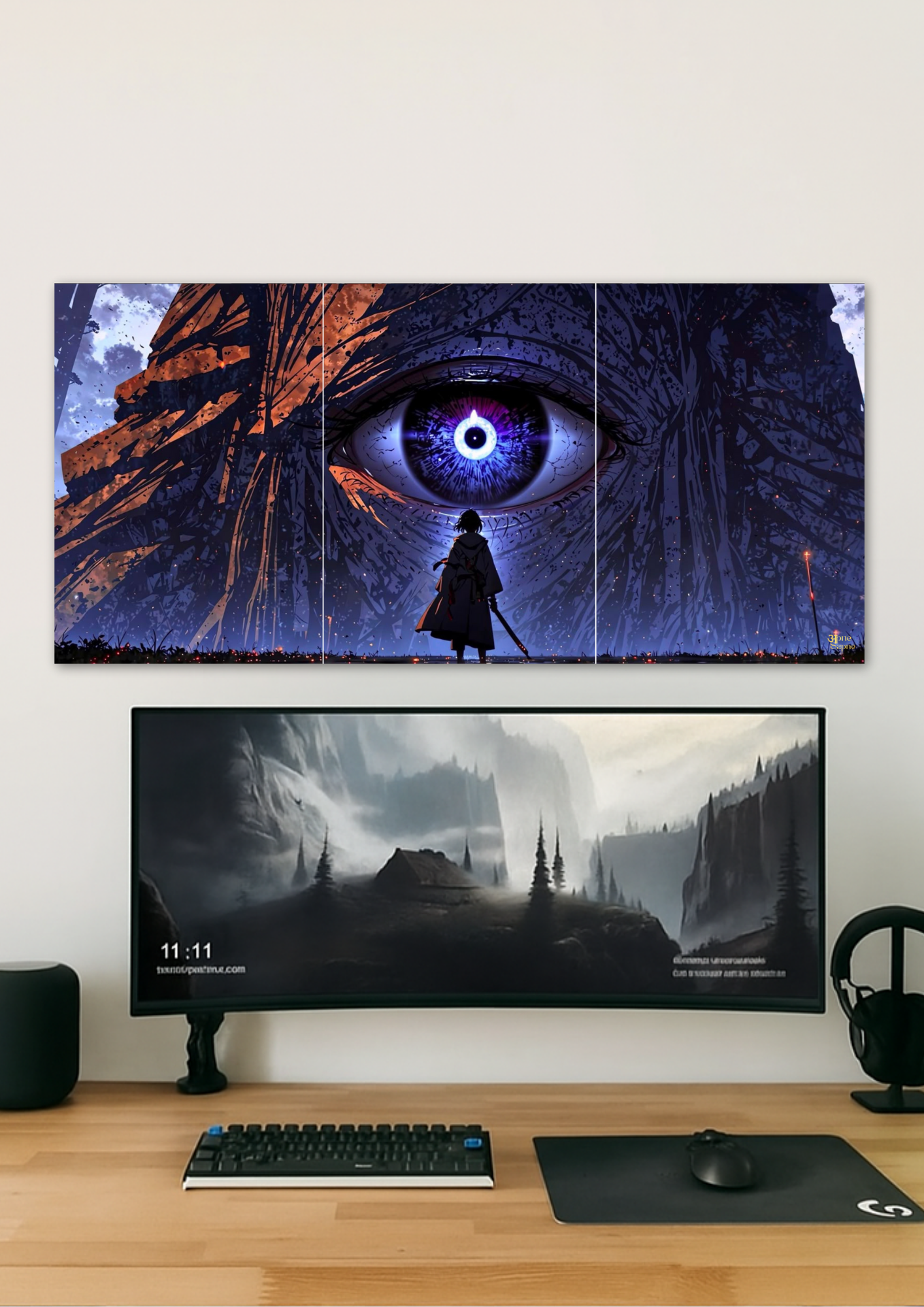 Evil Eye Poster // Split Poster // A4 and A3