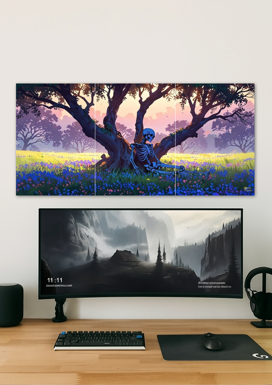 Fantasy Tree Glow Poster // Split Poster // A4 and A3
