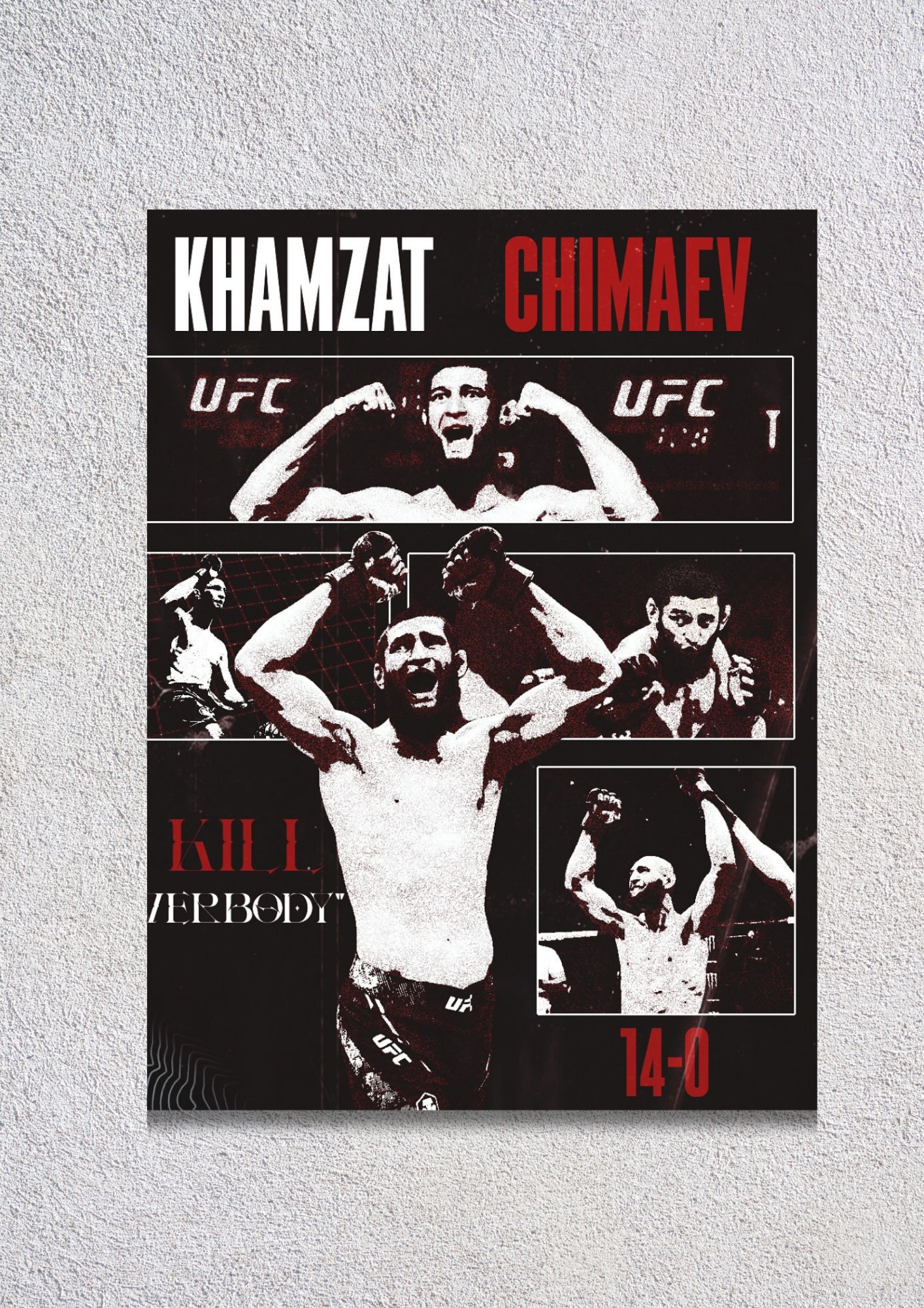 Khamzat Chimaev // poster // a4 and a3