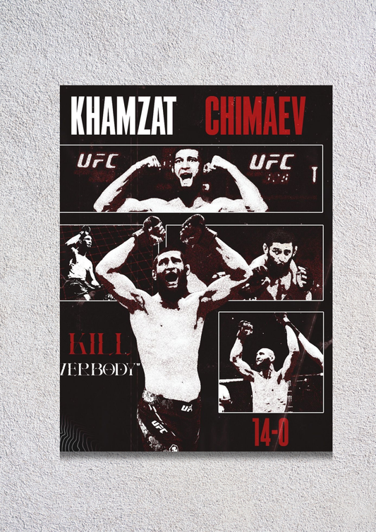 Khamzat Chimaev // poster // a4 and a3