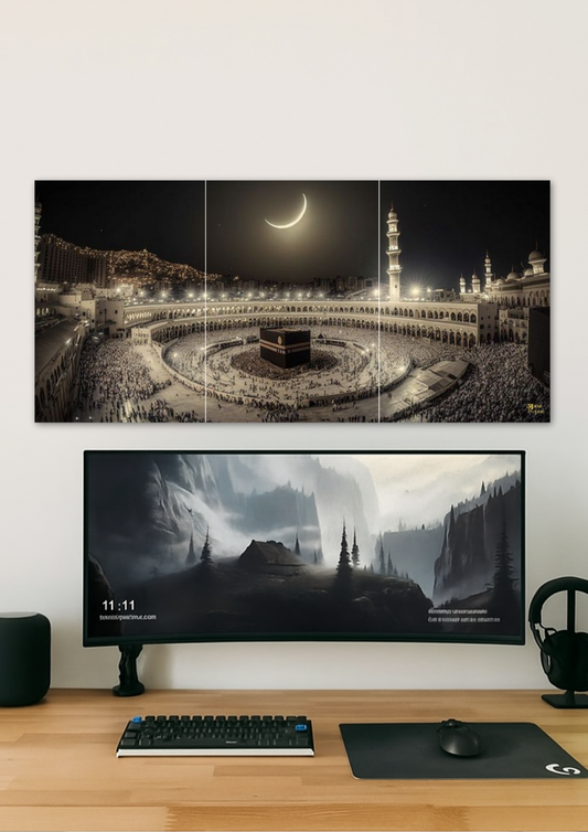 Mecca Masjid Poster // Split Poster // A4 and A3