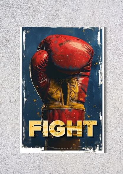 Fight Motivational // poster // a4 and a3