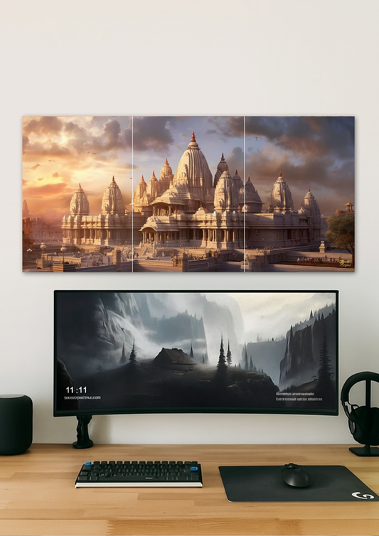 Indian Temple Poster // Split Poster // A4 and A3