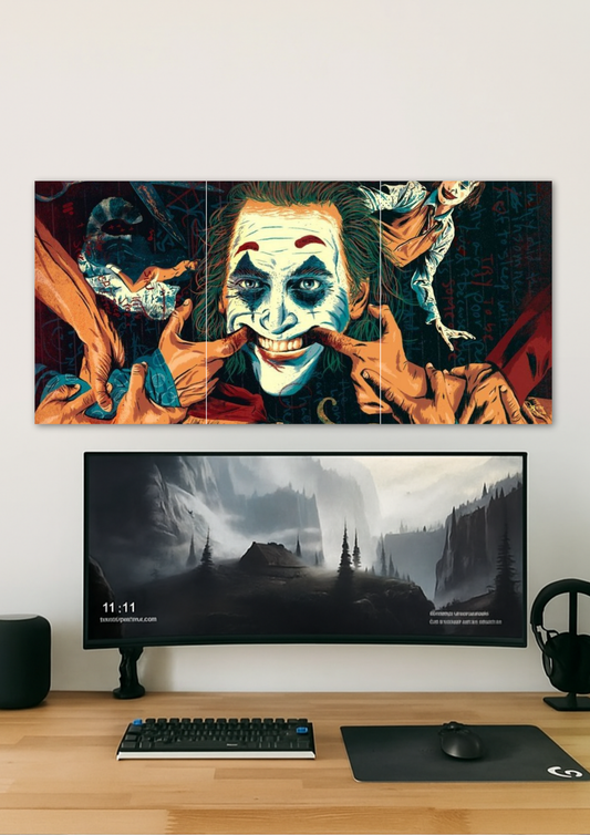Joker Face Poster // Split Poster // A4 and A3