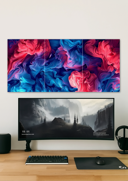 Abstract Color Splash Poster // Split Poster // A4 and A3