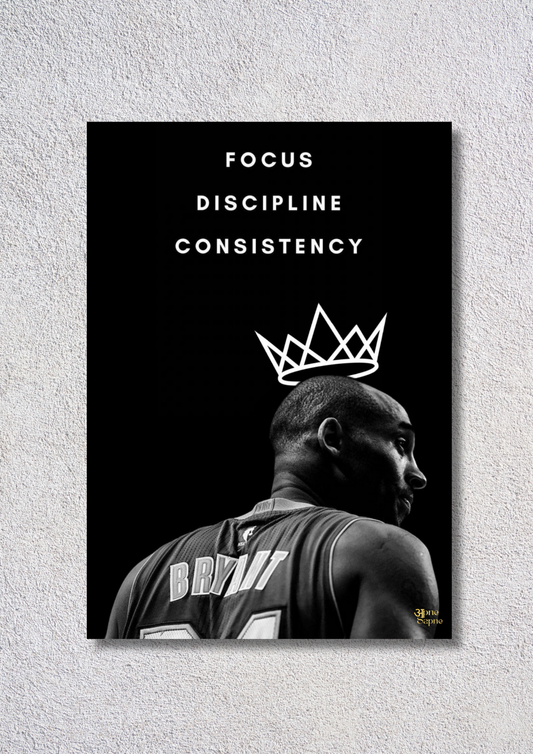 Focus / Discipline / Consistency // poster // a4 and a3