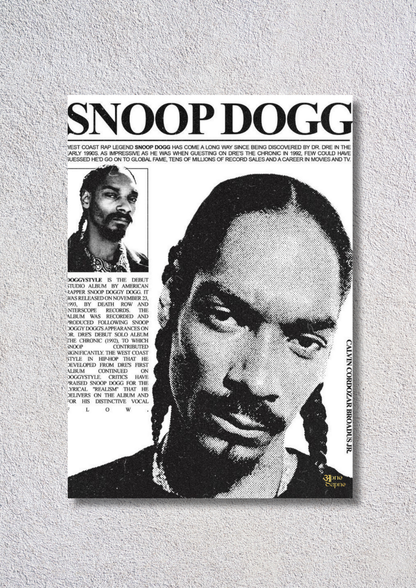 Snoop Dogg // poster //  a4 and a3