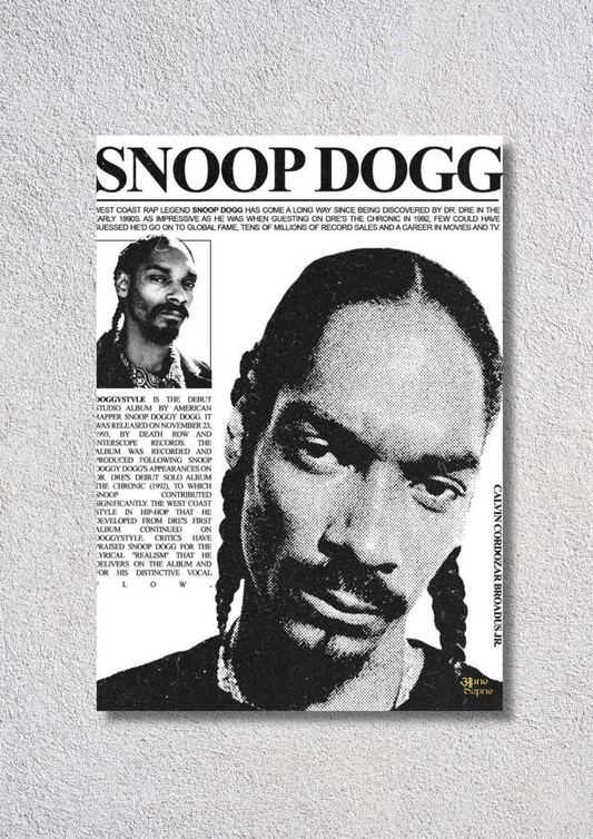 Snoop Dogg // poster //  a4 and a3