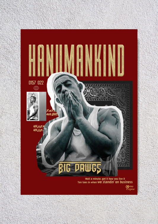 Hanumankind // poster //  a4 and a3