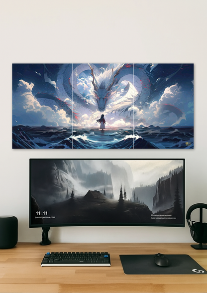 Ocean Storm Poster // Split Poster // A4 and A3
