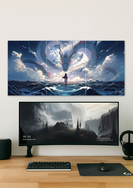 Ocean Storm Poster // Split Poster // A4 and A3