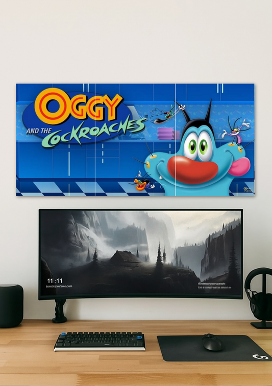 Oggy Poster // Split Poster // A4 and A3