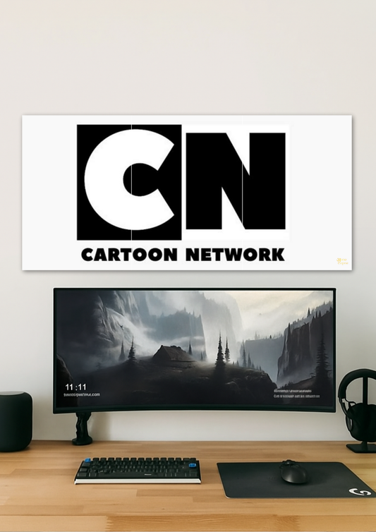 Cartoon Network Logo Poster // Split Poster // A4 and A3