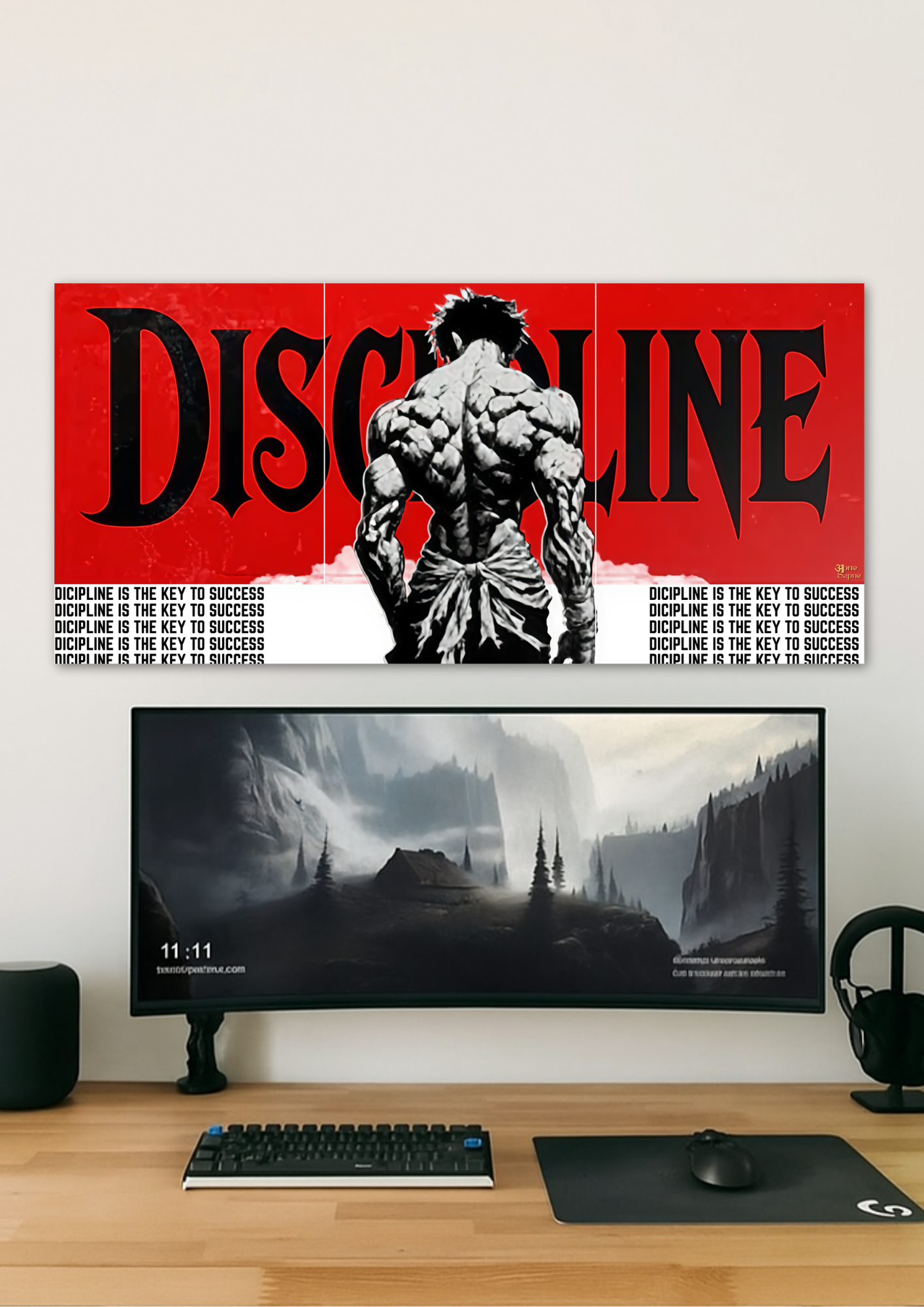 Discipline Wall // poster // a4 and a3