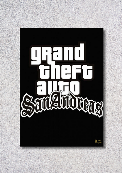 GTA San Andreas Classic – // Poster // A4 and A3