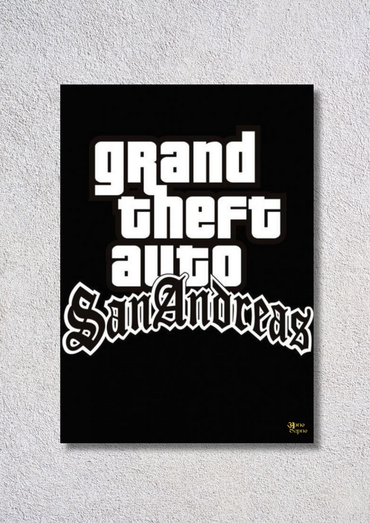 GTA San Andreas Classic – // Poster // A4 and A3