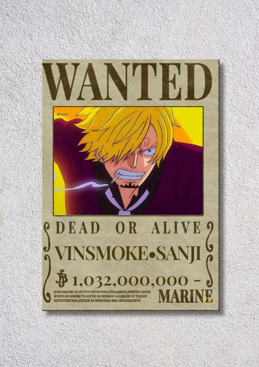 Wanted Sanji – // Poster // A4 and A3