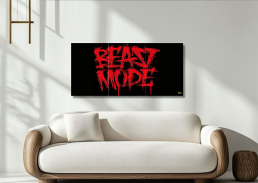 Beast Mode Poster // Split Poster // A4 and A3