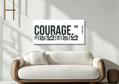 Courage Quote Poster // Split Poster // A4 and A3
